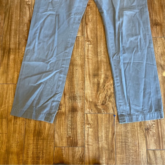 BANANA REPUBLIC Men’s Gray Khaki Chino Straight Front Slacks Size 35/34 - Picture 6 of 14